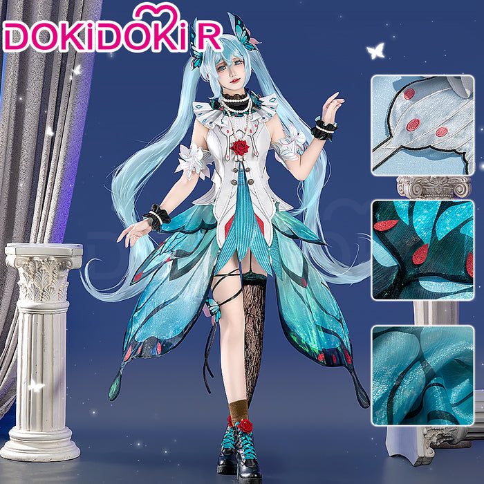 DokiDoki-R Cosplay Costume Swallowtail Butterfly Doujin Blue Morpho Butterfly
