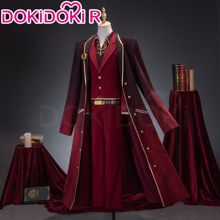 DokiDoki-R Game Cosplay Costume Red Long Coat Suit The Thumb