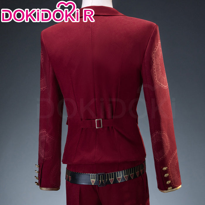 DokiDoki-R Game Cosplay Costume Red Long Coat Suit The Thumb