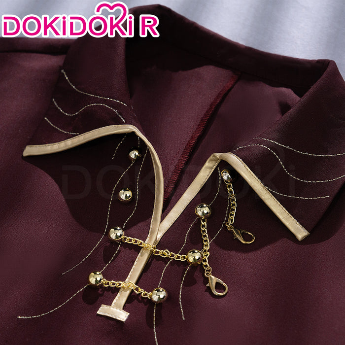 DokiDoki-R Game Cosplay Costume Red Long Coat Suit The Thumb
