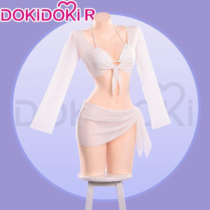 DokiDoki-R Game Cosplay Costume Sexy White Swimsuit