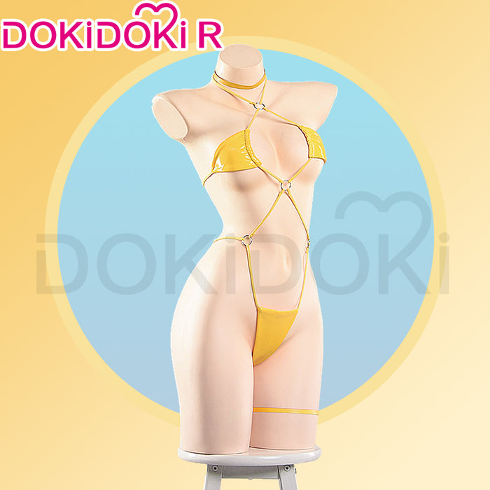 DokiDoki-R Game Cosplay Costume Yellow Swimming Suit