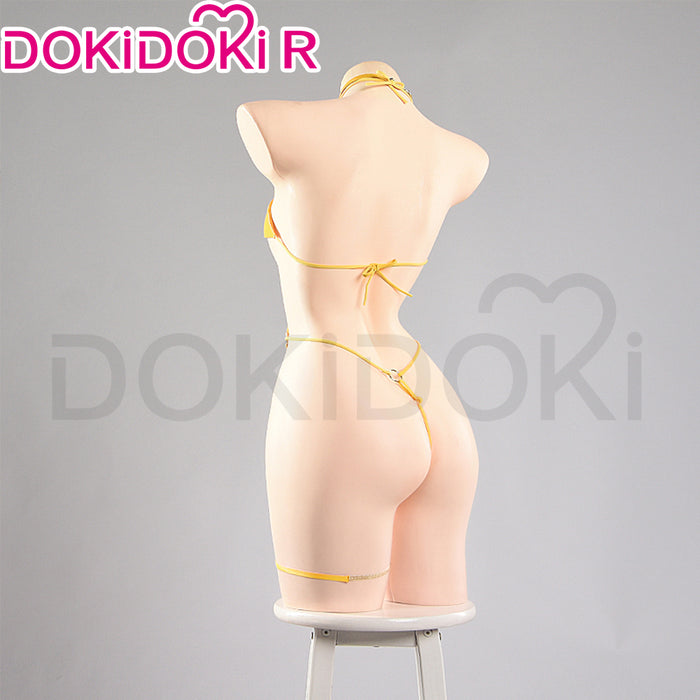 DokiDoki-R Game Cosplay Costume Yellow Swimming Suit