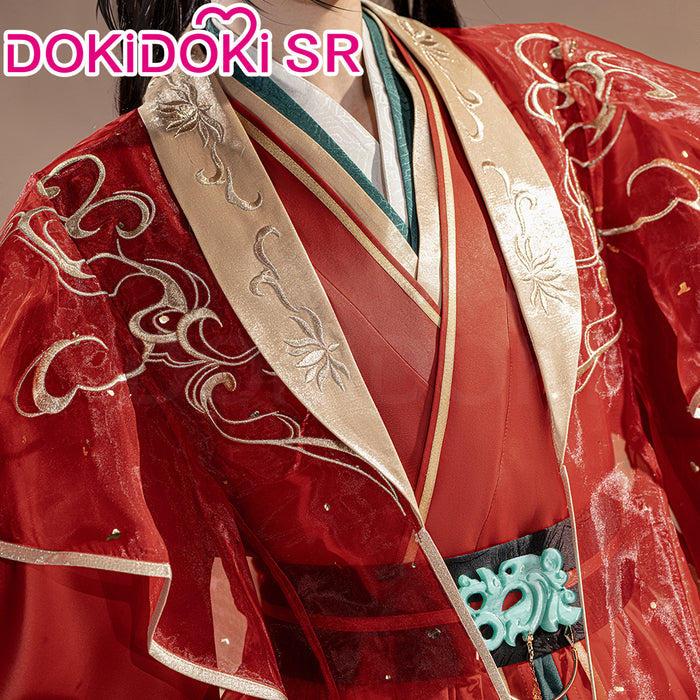 DokiDoki-SR Anime Mo Dao Zu Shi  Wei Wuxian Cosplay Red Wedding Costume Men WeiWuXian  Dao Mo To Shi MDZS Hong Yi Hua Fu