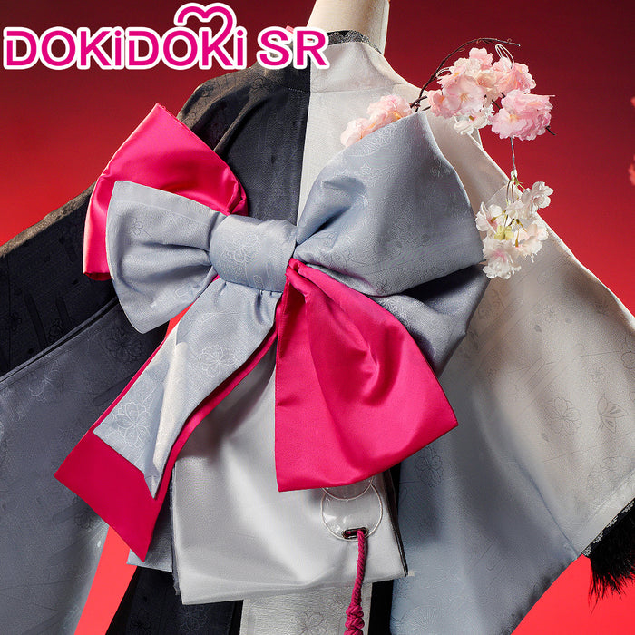 DokiDoki-SR Game Arknights Cosplay Mio Costume Black White Kimono