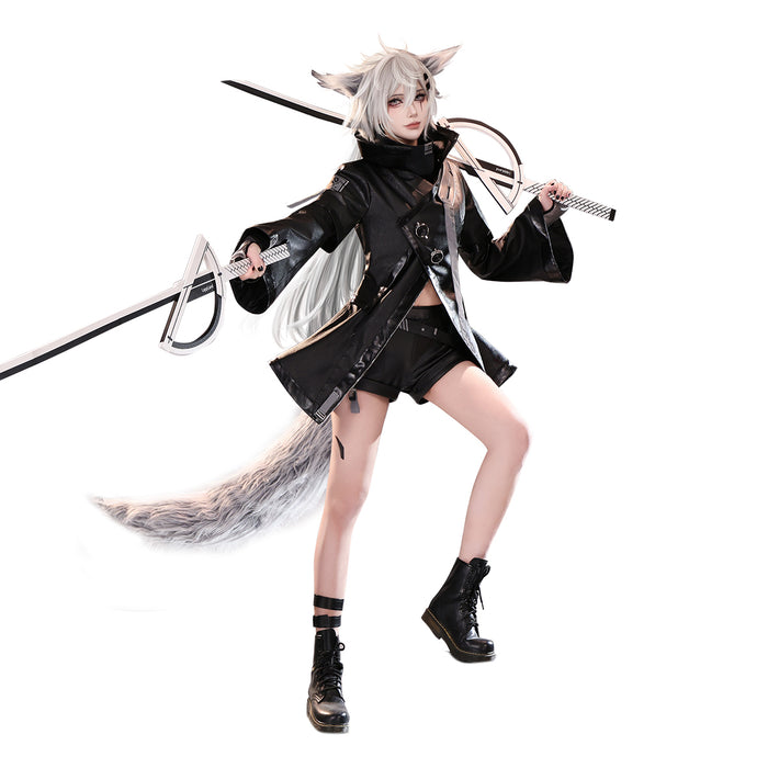 DokiDoki-SR Game Arknights Lapland Cosplay Costume Black