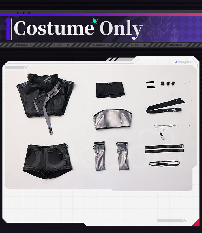 DokiDoki-SR Game Arknights Lapland Cosplay Costume Black