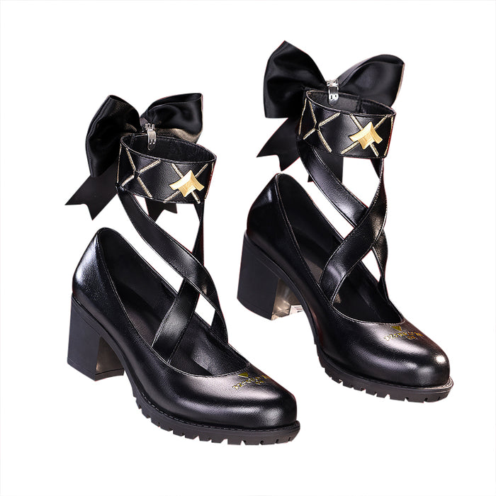 DokiDoki-SR Game Wuthering Waves Cosplay Denia Black Shoes