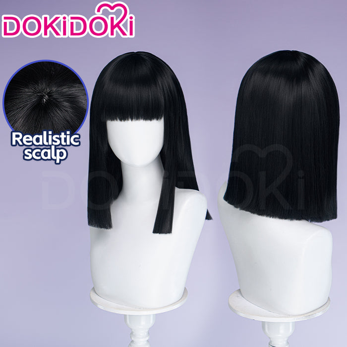 DokiDoki TV Series Cosplay Wig Long Straight Black Hair