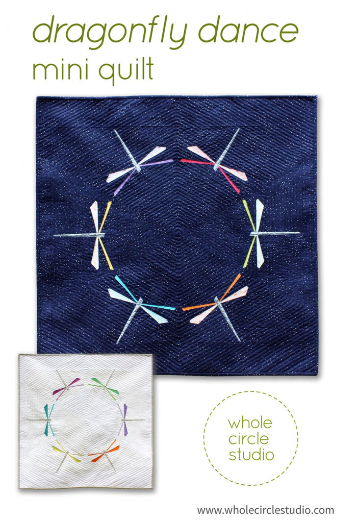 Dragonfly Dance Mini Quilt Pattern - Whole Circle Studio