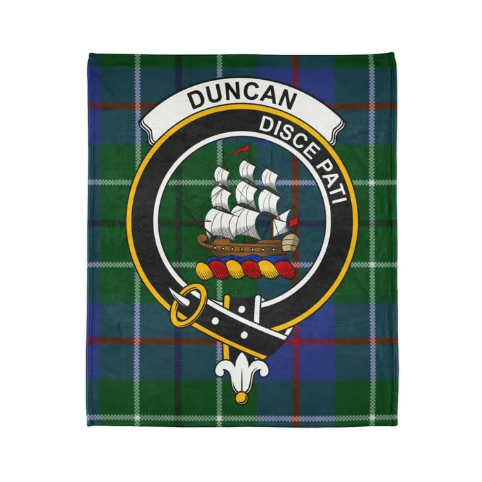 Duncan crest design Tartan Background Blanket