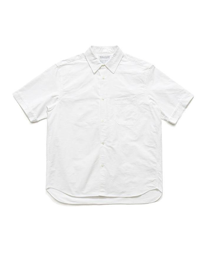 Eastlogue Regular Half Shirt in White Oxford