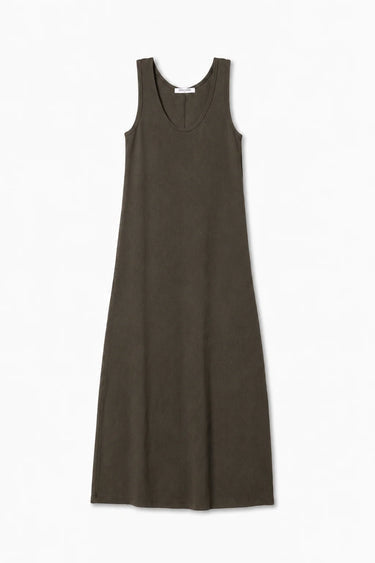 Edith Heavy Rib Midi Tank Dress