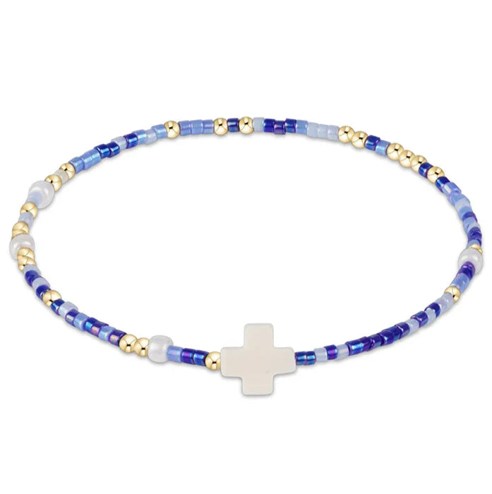 egirl Hope Unwritten Signature Cross Bracelet-Is a Smuf's Butt Blue?