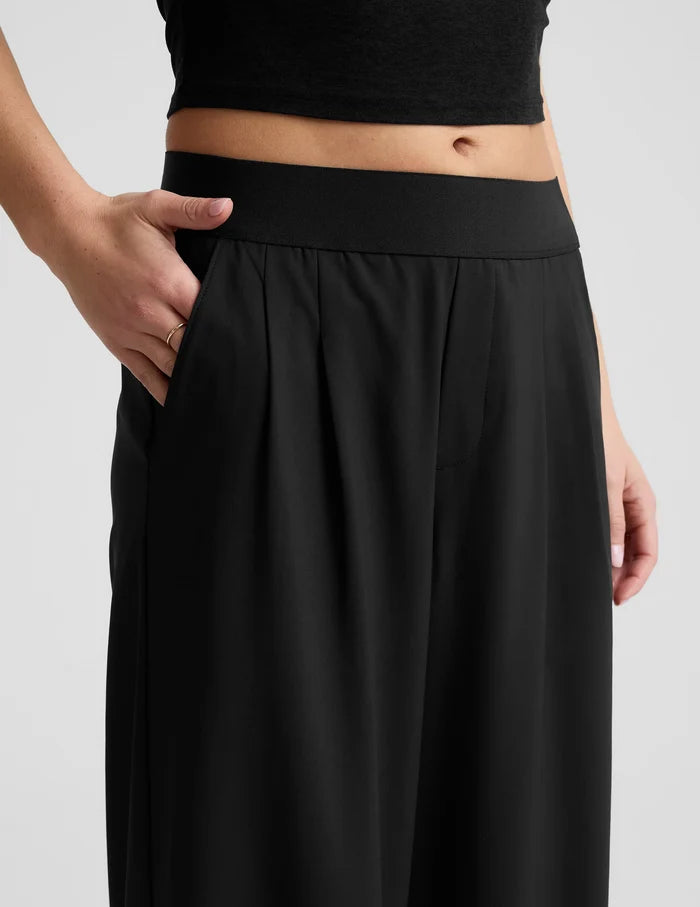 Elasticated Trouser Pants in Black
