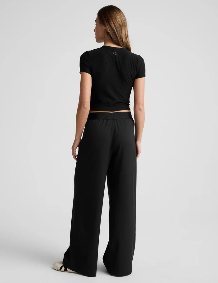 Elasticated Trouser Pants in Black
