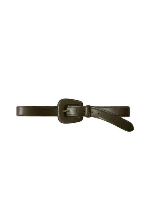 Veronica Beard Elsy Belt in black leather