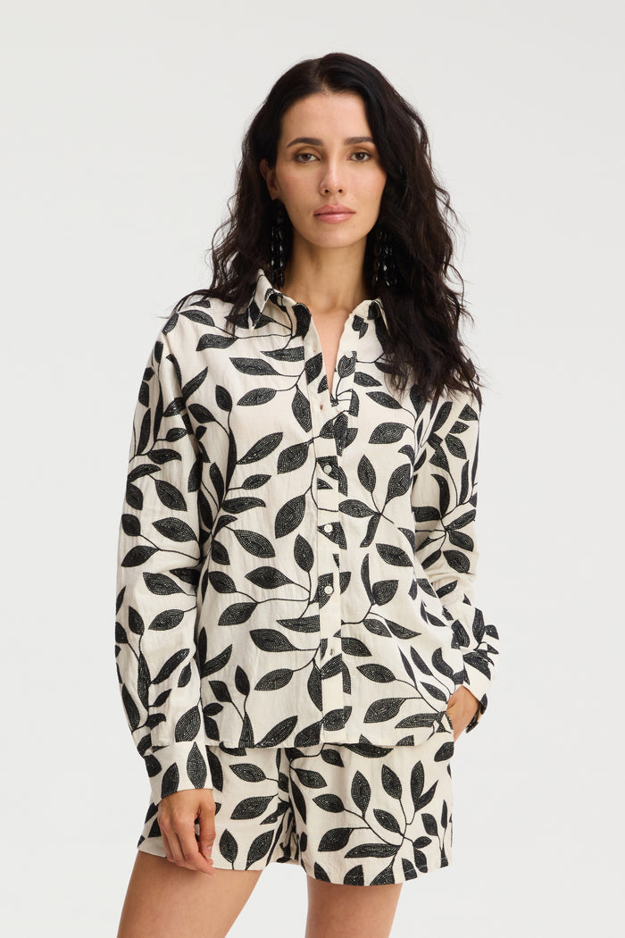 Embroidered Nina Shirt