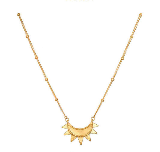 Emergence Gold Sunburst Necklace