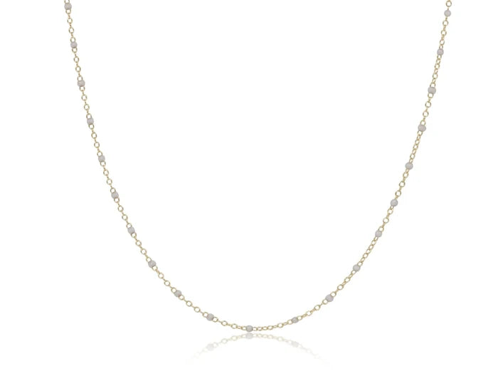 EN-Choker Simplicity Chain 2mm Pearl 15" & 17"