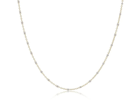 EN-Choker Simplicity Chain 2mm Pearl 15" & 17"