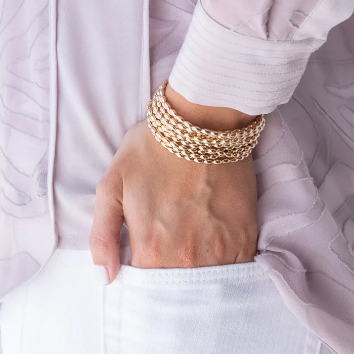 EN-Harmony Small Gold Bead Bracelet