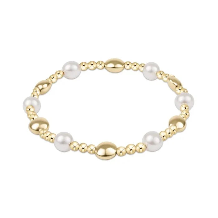 EN-Honesty Sincerity Pearl 6mm Bracelet