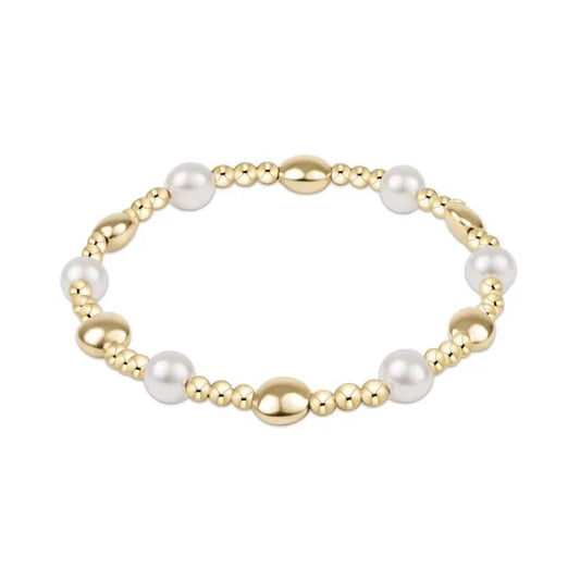 EN-Honesty Sincerity Pearl 6mm Bracelet