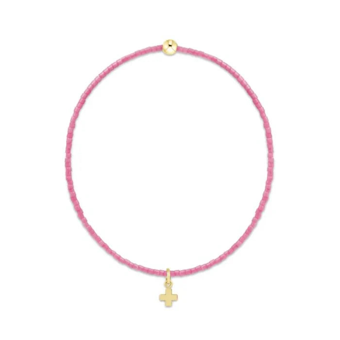 EN-Hope Classic Bubblegum Bracelet-Signature cross Small Charm