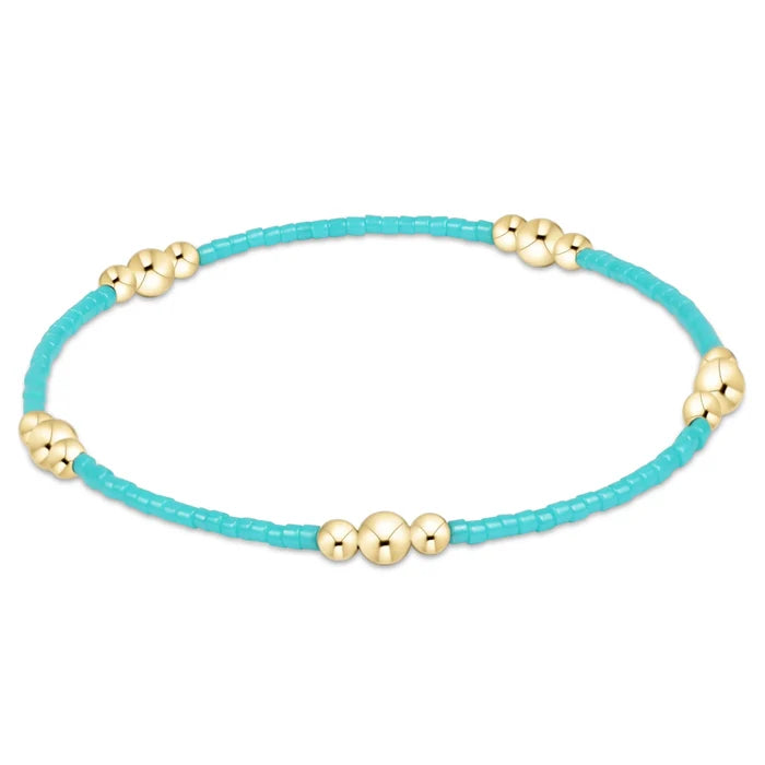 EN-Hope Purpose Gold Bead Bracelet-Spring Collection