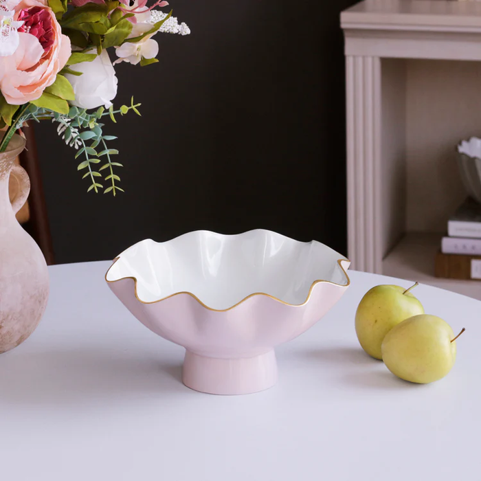 ENCANTO Carola Small Pedestal (Camellia and White)