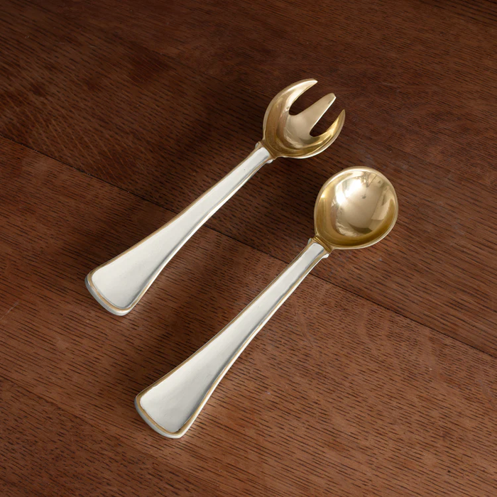 Encanto Soho Salad Servers (Cream)