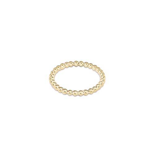 Enewton - Classic Gold 2mm Bead Ring - Findlay Rowe Designs