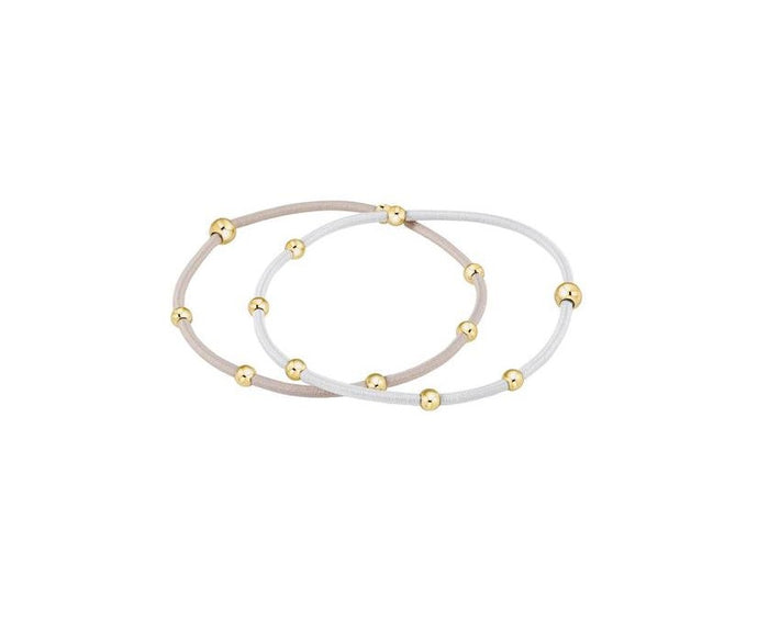 Enewton - "e"ssentials Hair Bracelet - stack of 2 - Dove - Findlay Rowe Designs