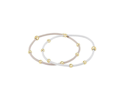 Enewton - "e"ssentials Hair Bracelet - stack of 2 - Dove - Findlay Rowe Designs