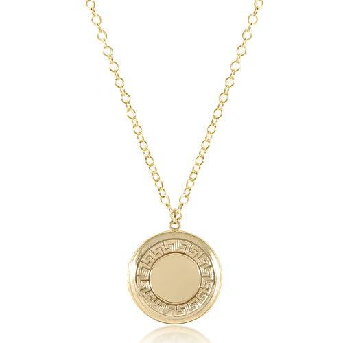 Enewton - Necklace Gold - cherish medium gold locket - Findlay Rowe Designs