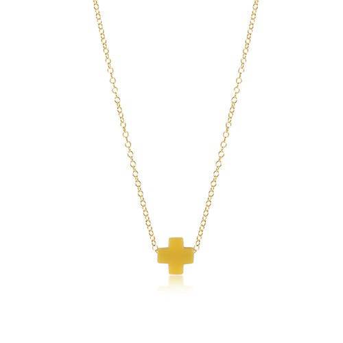 Enewton - Necklace Gold - signature cross - Canary - Findlay Rowe Designs