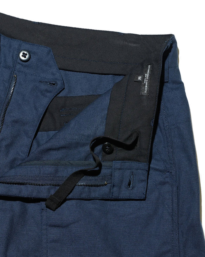 Engineered Garments Fatigue Pant in Navy 10oz. Duck Canvas