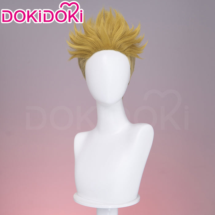 【EU Local Shipping】DokiDoki Anime GACHIAKUTA Cosplay Enjin Wig / Tattoo Short Spiky Blonde Hair