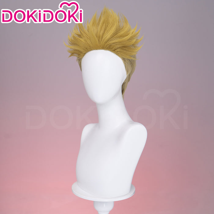 【EU Local Shipping】DokiDoki Anime GACHIAKUTA Cosplay Enjin Wig / Tattoo Short Spiky Blonde Hair