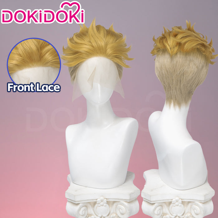 【EU Local Shipping】DokiDoki Anime GACHIAKUTA Cosplay Enjin Wig / Tattoo Short Spiky Blonde Hair