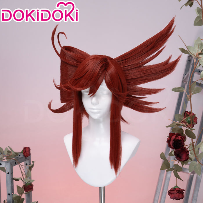 【EU Local Shipping】DokiDoki Anime GACHIAKUTA Cosplay Riyo Reaper Wig Long Red Hair Fishtail Braid