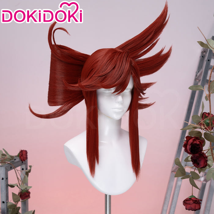 【EU Local Shipping】DokiDoki Anime GACHIAKUTA Cosplay Riyo Reaper Wig Long Red Hair Fishtail Braid