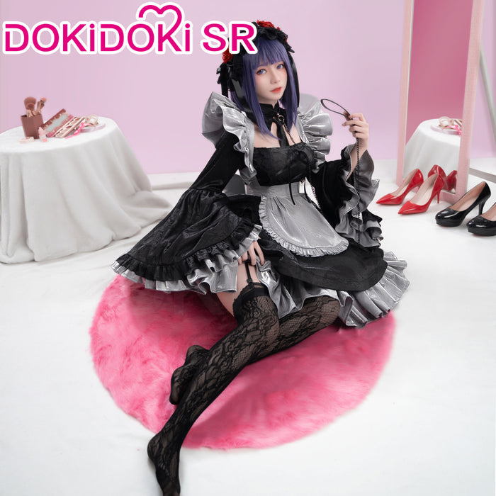 【EU Local Shipping】DokiDoki-SR Anime Cosplay Costume Maid Black Dress
