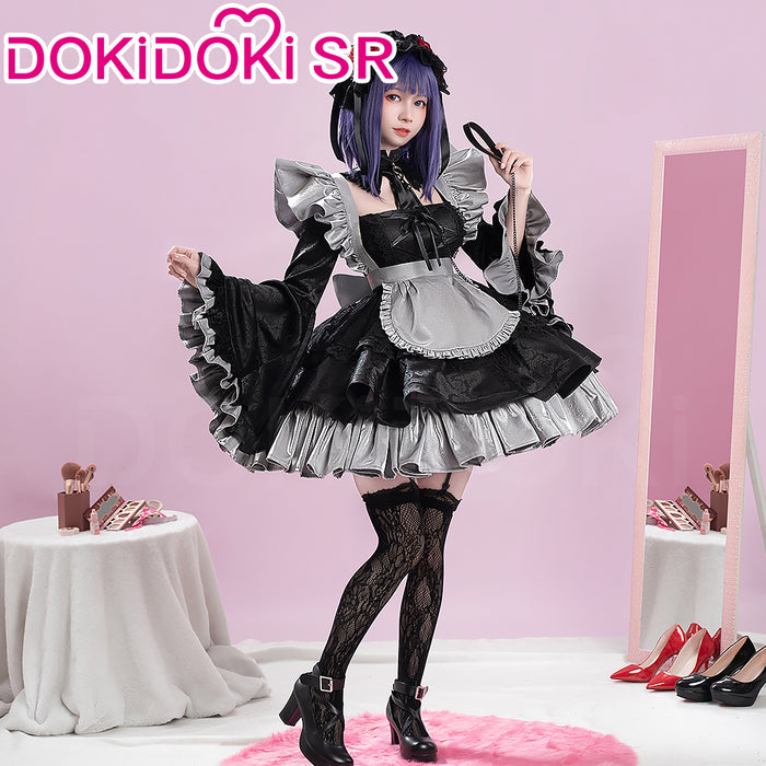 【EU Local Shipping】DokiDoki-SR Anime Cosplay Costume Maid Black Dress