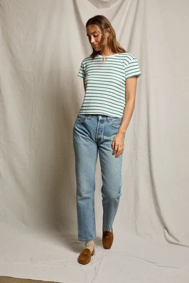 Everett Tee-Grass Stripe
