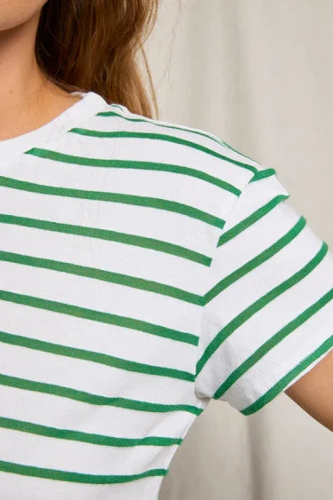 Everett Tee-Grass Stripe