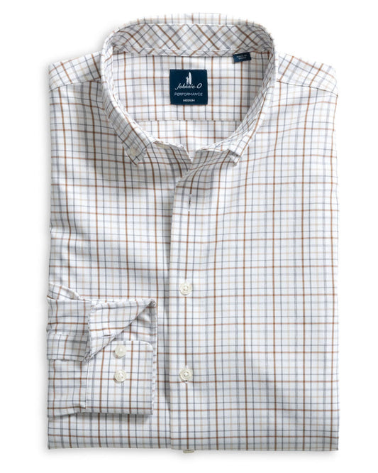 Everyday Performance Button Down - Sandlewood Pane