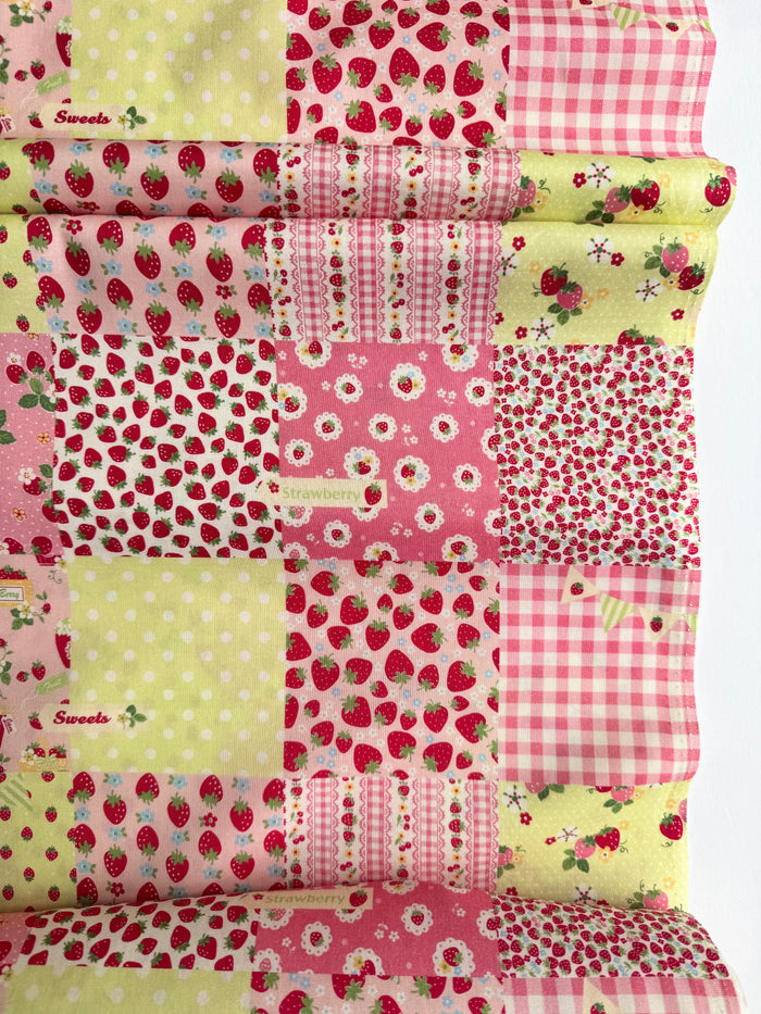 Exclusive Strawberry Patch - Pink X Light Green - Atsuko Matsuyama - 30's Collection - Yuwa