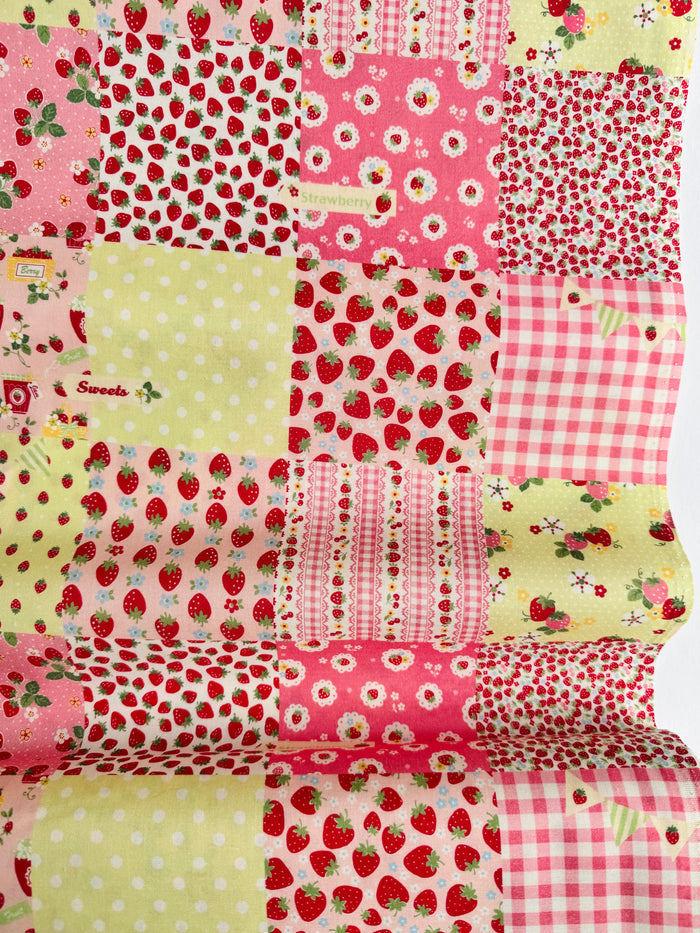 Exclusive Strawberry Patch - Pink X Light Green - Atsuko Matsuyama - 30's Collection - Yuwa